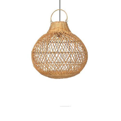 COLGANTE  JAULA E27 40X40 RATTAN NATURAL